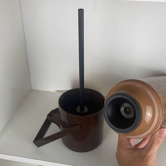 Aladdin’s Pump-a-Drink Thermos 70s Wood Grain - Picture 9 of 12